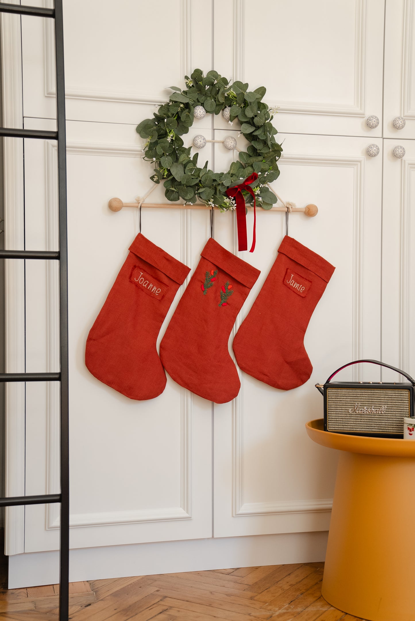 Set of 3 stockings "Merry Christmas"