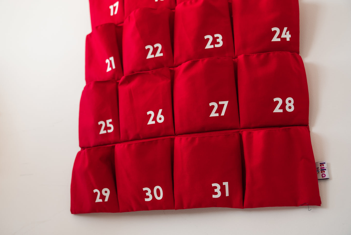 Advent calendar 30/31 days Red